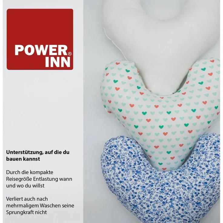 POWER INN Lagerungskissen POWER INN Brustkissen Hope, Beige mit Blumen, Stützkissen Masektomie – Bild 2