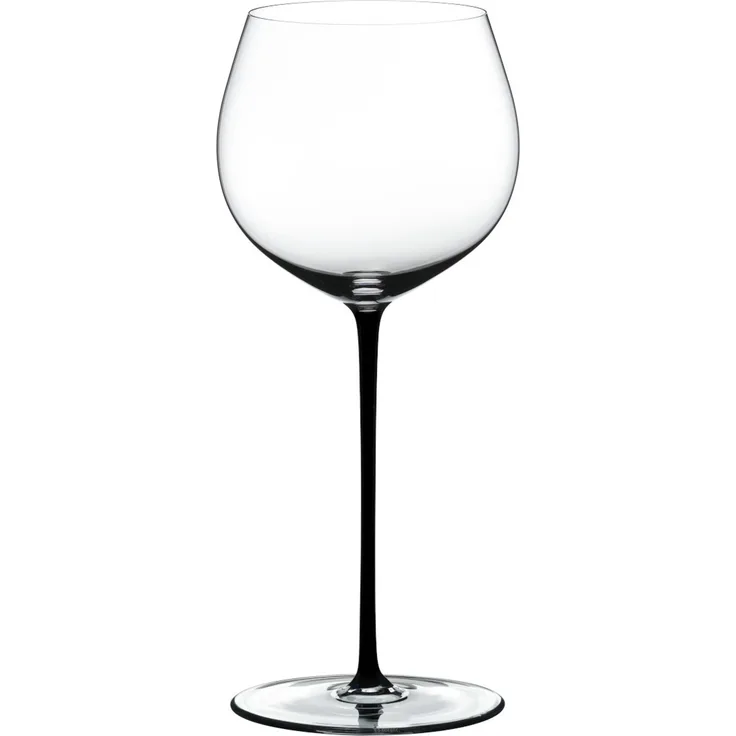 RIEDEL 4900/97B FATTO A MANO Oaked Chardonnay Weinglas - Stiel SCHWARZ