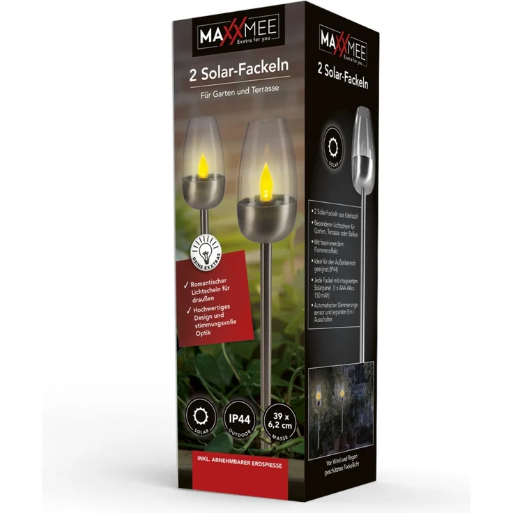 MAXXMEE Solar-Fackel 2er-Set - silber – Bild 7