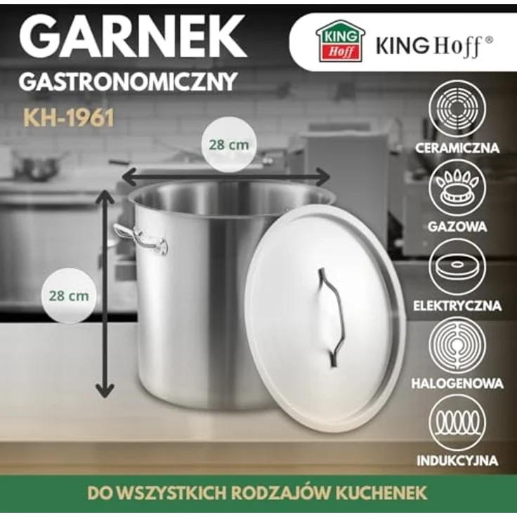 Kinghoff Kinghoff Gastronormtopf mit Deckel 17l KH1961 – Bild 5