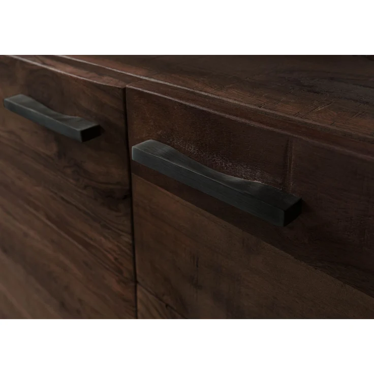 Vitrine Akazie 98x40x180 dunkelbraun lackiert BARK #209 – Bild 6