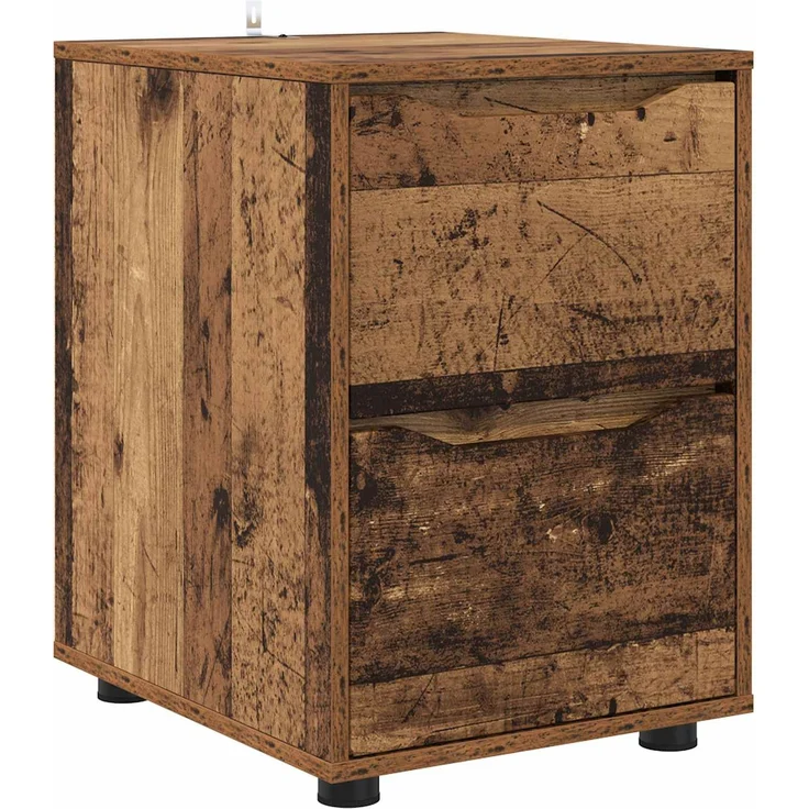 vidaXL Aufbewahrungsschrank 40 x 48 x 57 cm Holzwerkstoff Altholz 888845 – Bild 2
