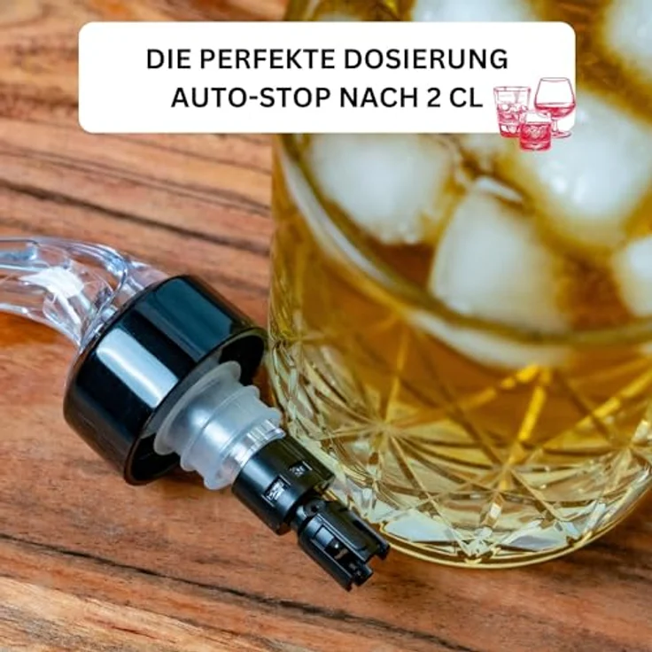 WESTMARK Flaschenausgießer »Auto-Pour« 4 cl, glasklar, 12 Stk. Dosierausgießer – Bild 5