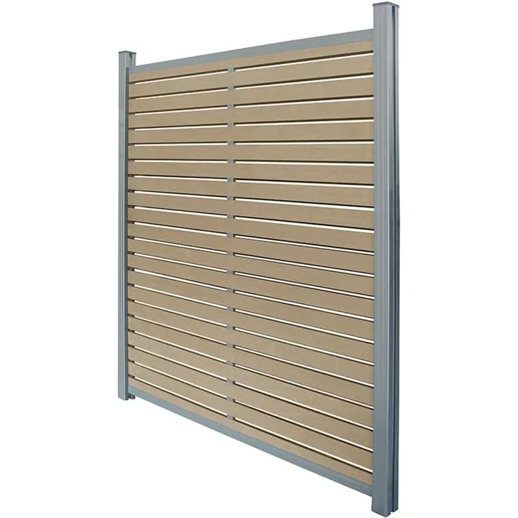 Home Deluxe WPC Sichtschutzzaun ALIRA - Teak, WPC, 7 x185 x7 cm – Bild 9