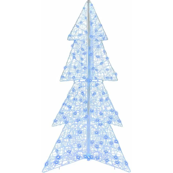 vidaXL Weihnachtsbaum Blau 150 cm Acryl 160 LEDs 42019208 – Bild 4