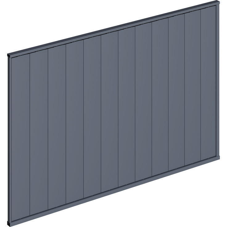 Weide Pergola Sichtschutzwand 4m mit kippbaren Lamellen anthrazit – Bild 6