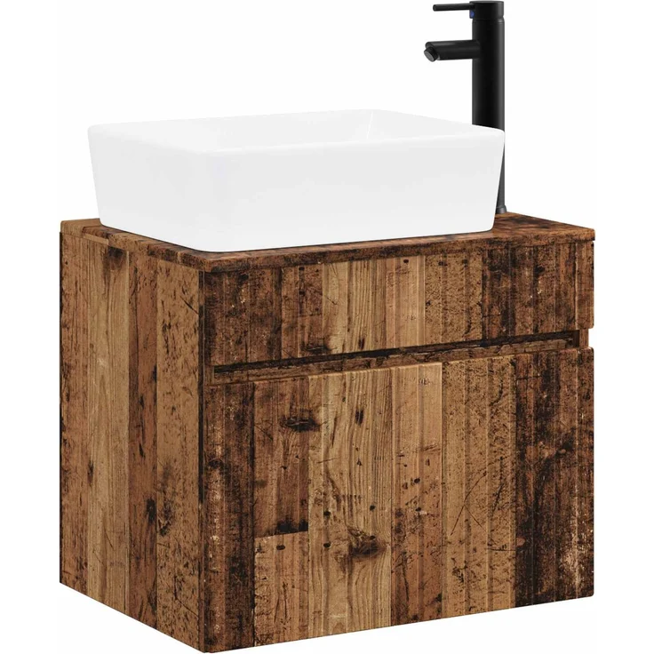 vidaXL Waschbeckenschrank Altholz 59 x 44,5 x 80 cm Holzwerkstoff 3404308 – Bild 2