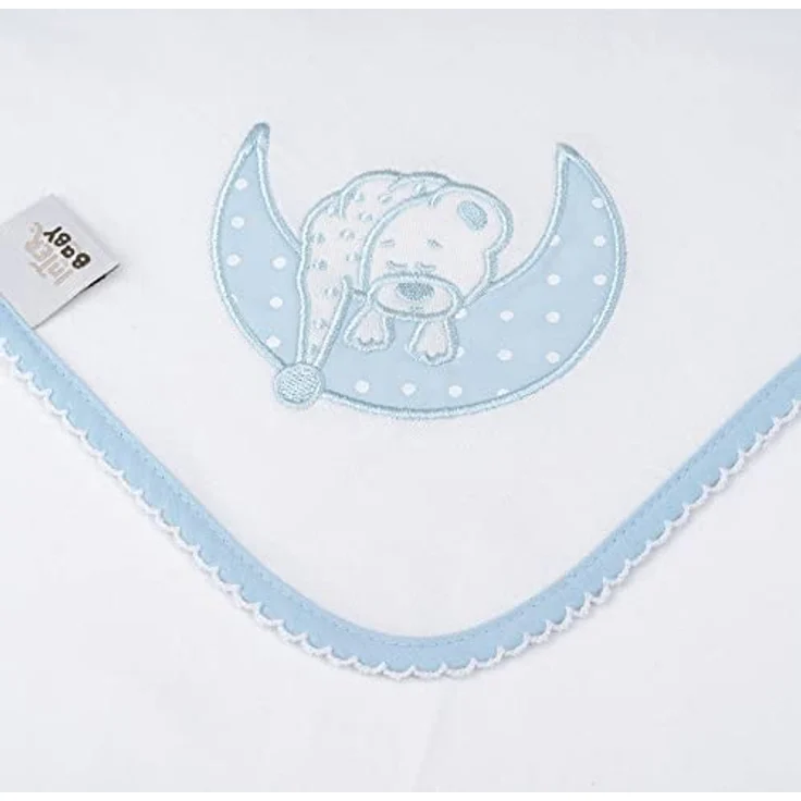 Besticktes Chiffon, blauer Schlaf – Bild 9