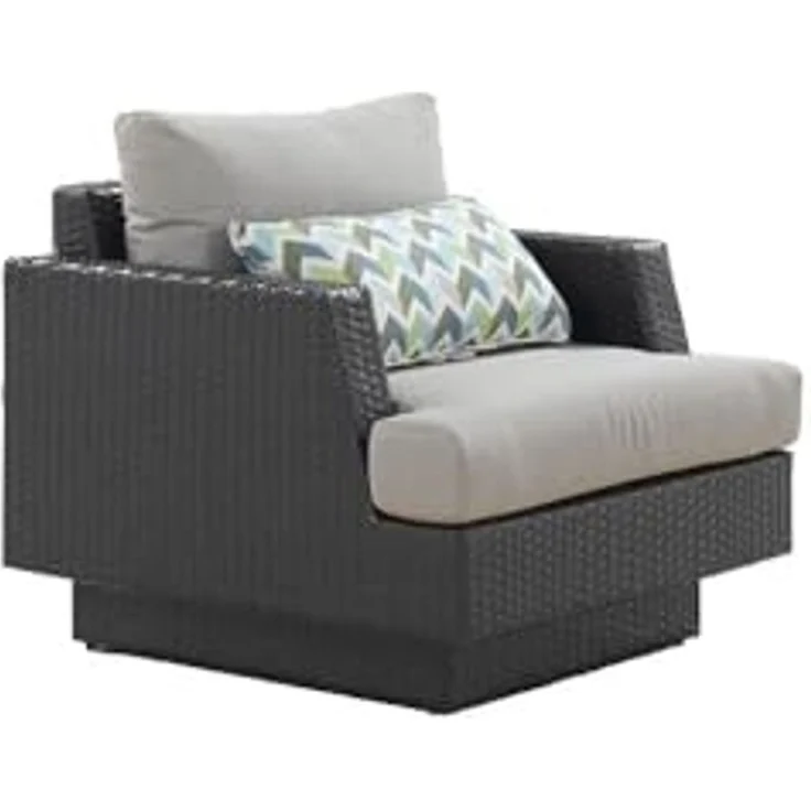 HOME DELUXE Garten-Sitzgruppe aus Rattan inkl. Abdeckung MALIBU – Anthrazit für 8 Personen – Bild 4