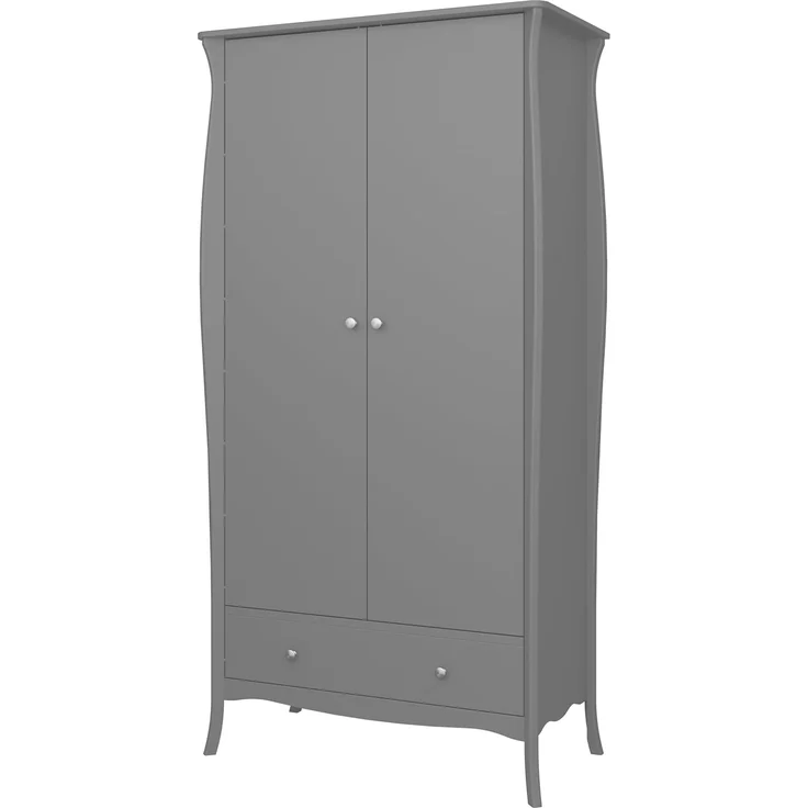 ebuy24 Kleiderschrank Simon Kleiderschrank 1 Schublade 2 Türen grau. – Bild 3