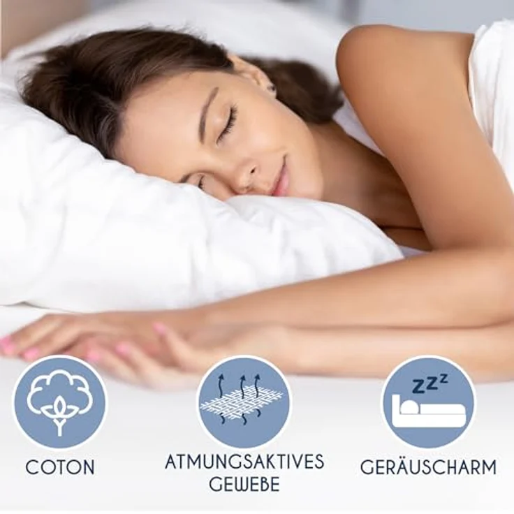 Matratzenschoner 100x200 cm Wasserdicht Dreamzie - Oeko-TEX und Made in EU - Atmungsaktive Anti-Allergie und Anti Milben – Bild 5