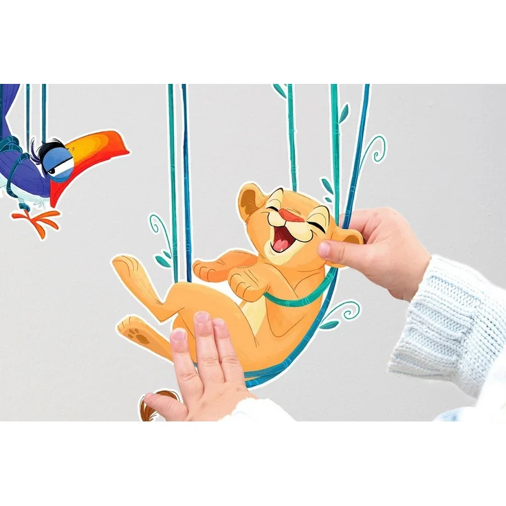 Komar Wandtattoo Lion King Relax - Größe 50 x 70 cm (3 St), selbstklebend, Wandsticker, Kinderzimmer – Bild 2