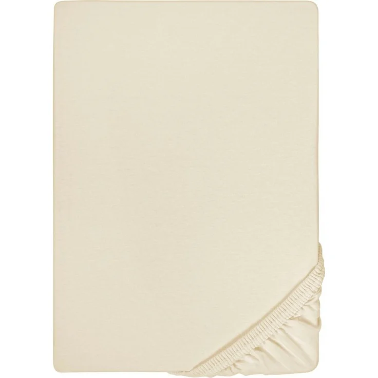 biberna Jersey-Elastic-Spannbetttuch 0077866, kitt, 1x 140x200 cm - 160x220 cm – Bild 2
