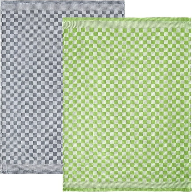 Erwin Müller Geschirrtuch Geschirrtuch 2er-Pack, Baumwolle Karo – Bild 5