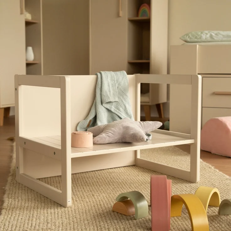 roba Sitzbank im Landhausstil - 2 Sitzhöhen oder als Kindertisch verwendbar - Cashmere – Bild 10