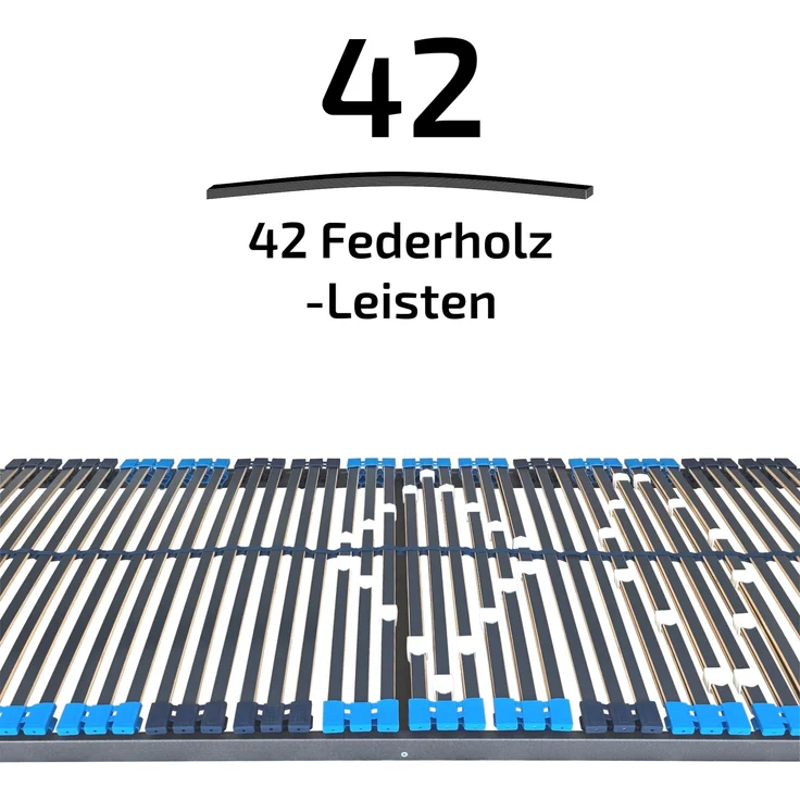Setangebot: 2x Lattenrost 90x190cm, mit Schulterzone 42 Leisten starr – Bild 2