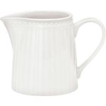 Greengate Milchkännchen Alice White Steingut Weiß