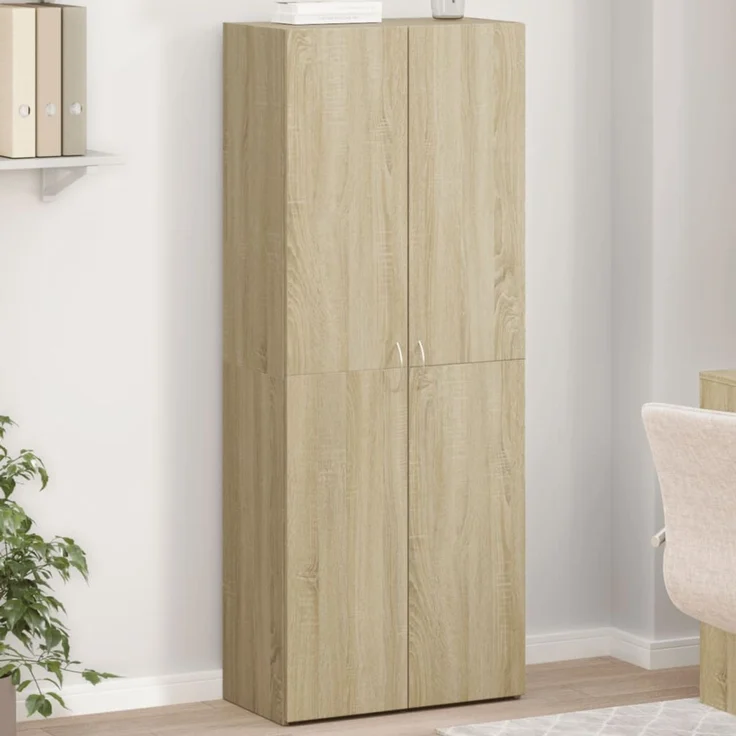 vidaXL Aktenschrank Sonoma-Eiche 60x32x153 cm Holzwerkstoff 3276646 – Bild 1