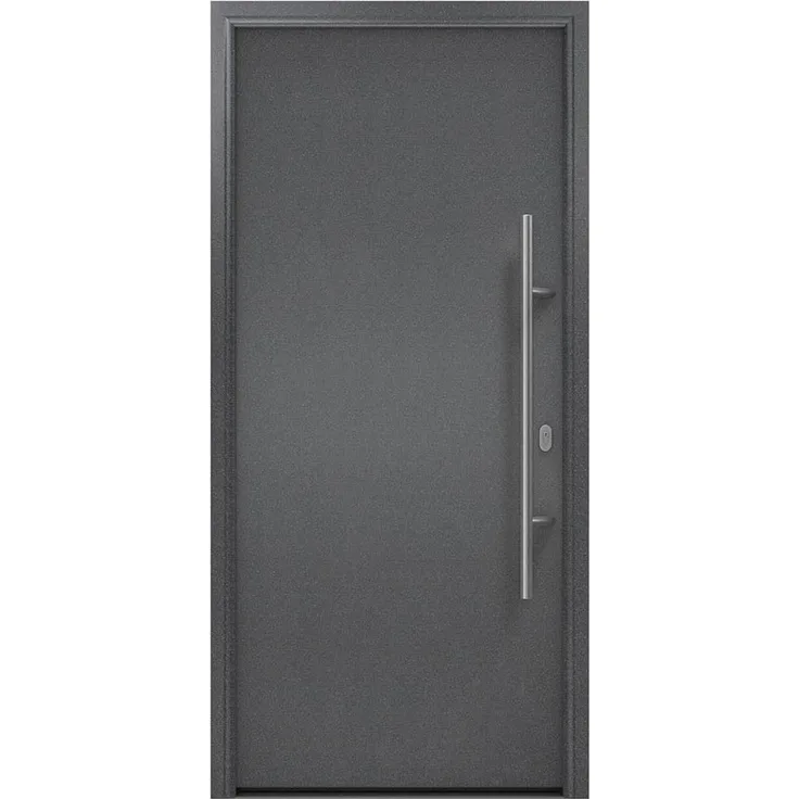 Hörmann Ecostar Haustür "ISOPRO IP 010", anthrazit metallic (CH 703), 110 x 210 cm (B x H),DIN Rechts