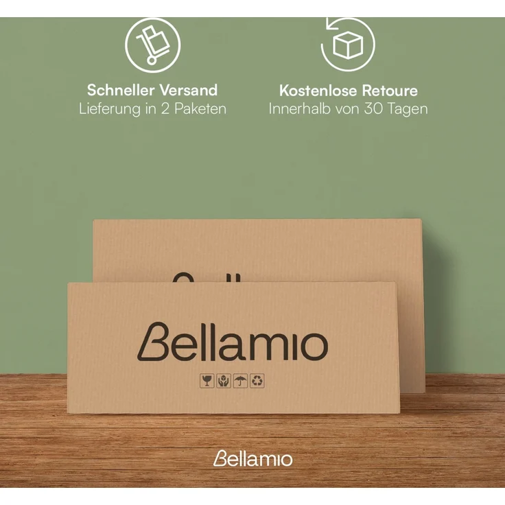 Bellamio Newa Badezimmer-Set, 1x Waschbeckenunterschrank, 1x Schrank mit 9 Fächern – Bild 9