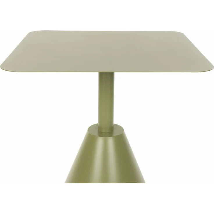 Bistrotisch Fabby, Grün aus Metall, quadratisch für Garten & Terrasse 70x70x76 cm – Bild 2