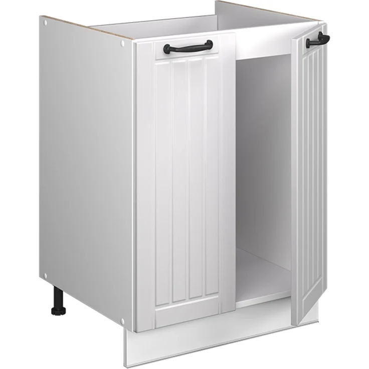 Spülenunterschrank Fame-Line Weiß Landhaus/Weiß 60 cm Vicco – Bild 6