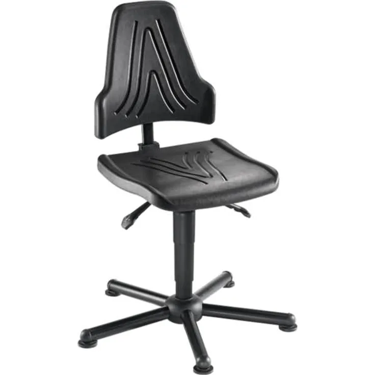 meychair Drehstuhl 13310 W19-25-TG-PU XXL 250kg schwarz