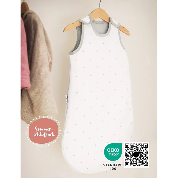 Ehrenkind® Baby Sommerschlafsack Rund | Bio-Baumwolle | Sommer Schlafsack Gr. 50/56 Jade Tropfen | Schlafsack Baby Schlafsack Kinder – Bild 3