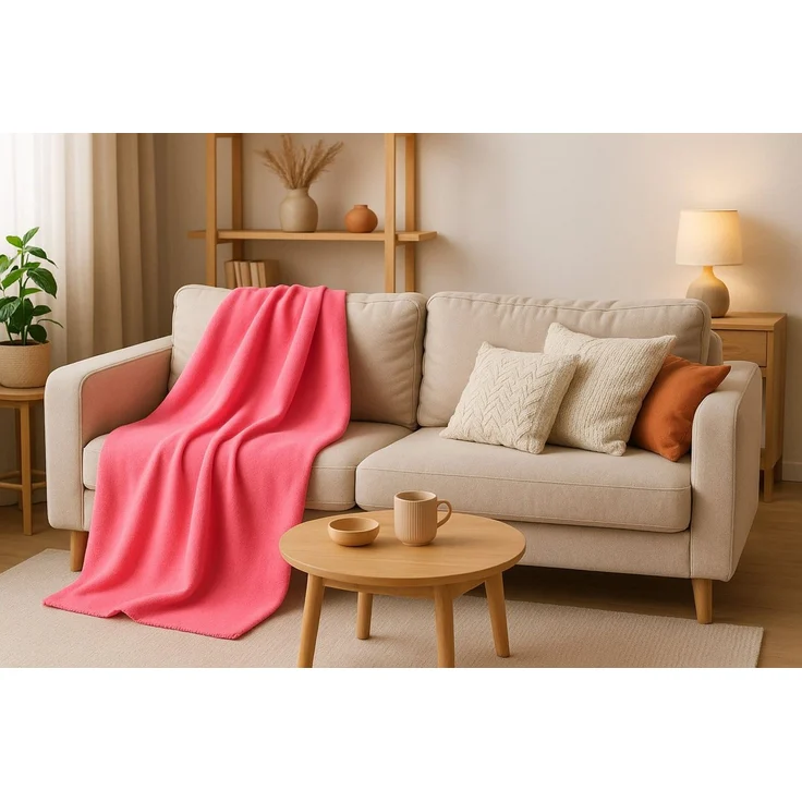 Wohndecke 2 Stück Fleecedecken Kuscheldecken Größe 130x170 cm, Betz – Bild 2