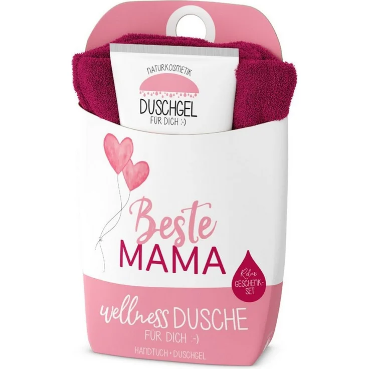 Wellness-Dusche Geschenkset Duschgel Handtuch la vida Mama 1087351