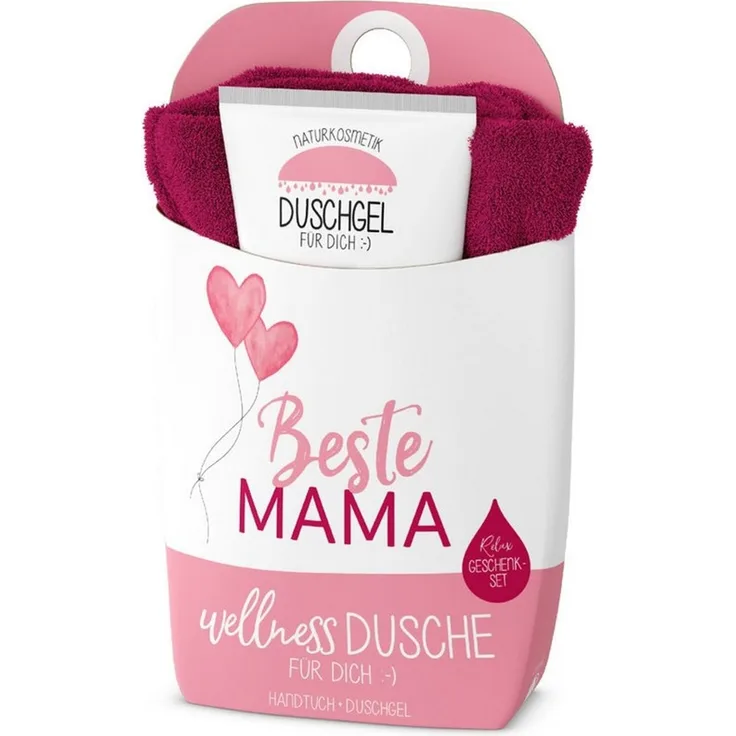Wellness-Dusche Geschenkset Duschgel Handtuch la vida Mama 1087351