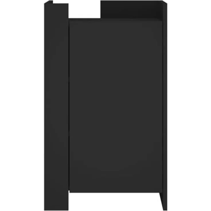 Highboard Schwarz 45 x 35 x 75 cm Holzwerkstoff – Bild 8