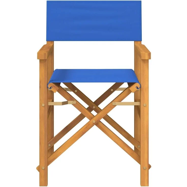 vidaXL Regiestuhl Klappbar Blau Massivholz Teak 4008509 – Bild 2