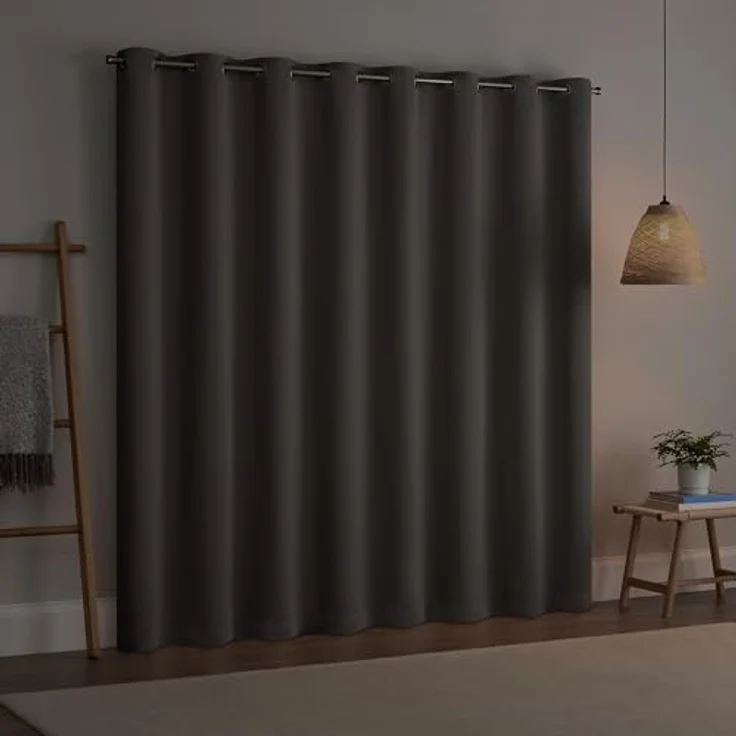 Eclipse Darrell Thermaweave Verdunkelungsvorhang, extra breit, 213,4 x 254 cm, Grau – Bild 5