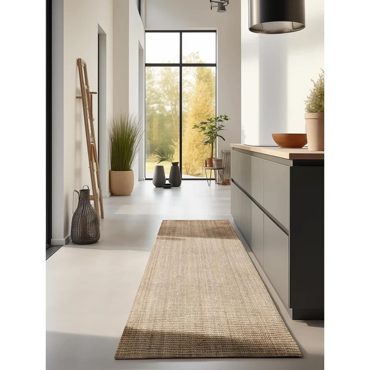 HANSE Home Teppich Jaipur Juteteppich, Läufer und Rund, rechteckig, Höhe: 10 mm, Naturfaser, Nachhaltig, Wohnzimmer, Esszimmer, Schlafzimmer, Boho, GRS