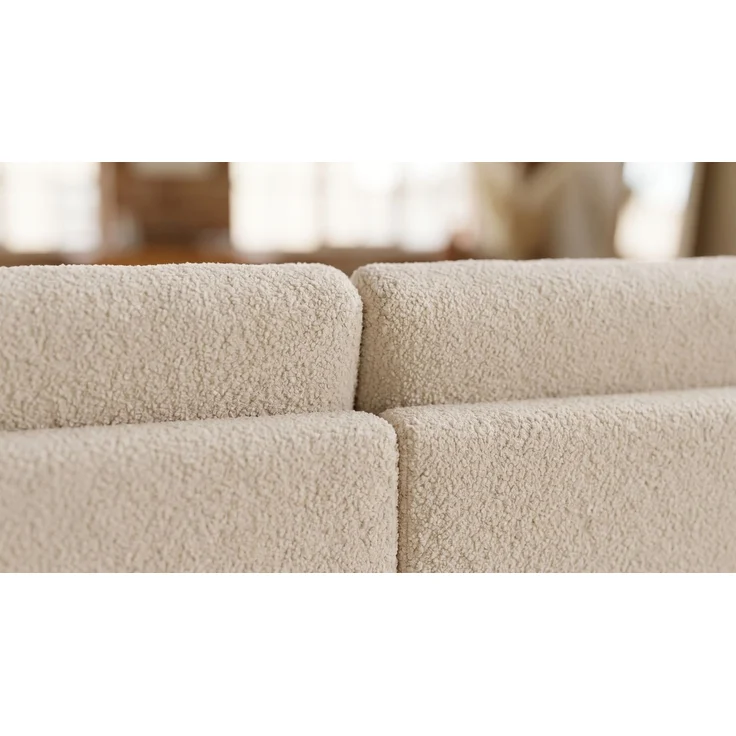 KAWOLA Big Sofa MARLIN Stoff beige 80 x 168 x 262 cm – Bild 8