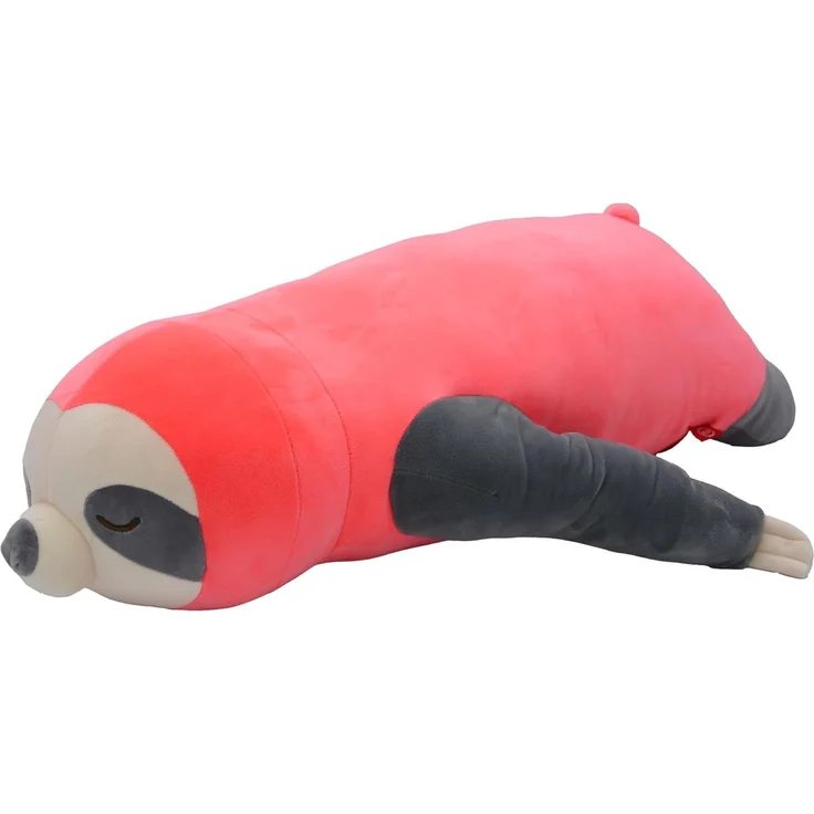 UNUS Seitenschläferkissen Stillkissen Lagerungskissen Faultier Kissen für Kinder Dekoration extrem weich 75 cm Pink