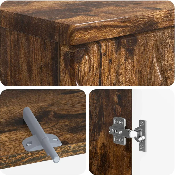 vidaXL 2-teiliges Badezimmer Schrank Set DELFT Raucheiche 3417626 – Bild 6