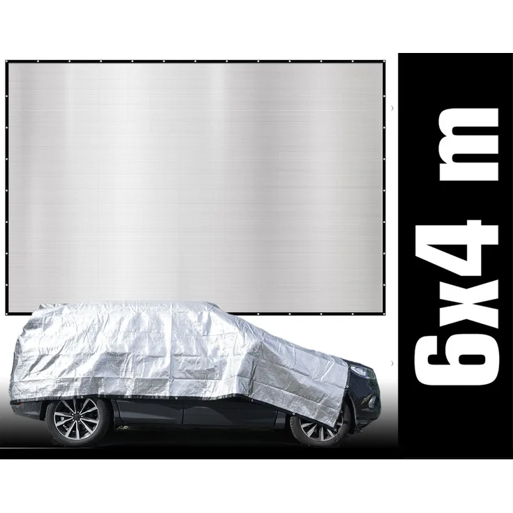 6x4 m Aluminium Schattennetz Sonnenschutz Hitzeschutz