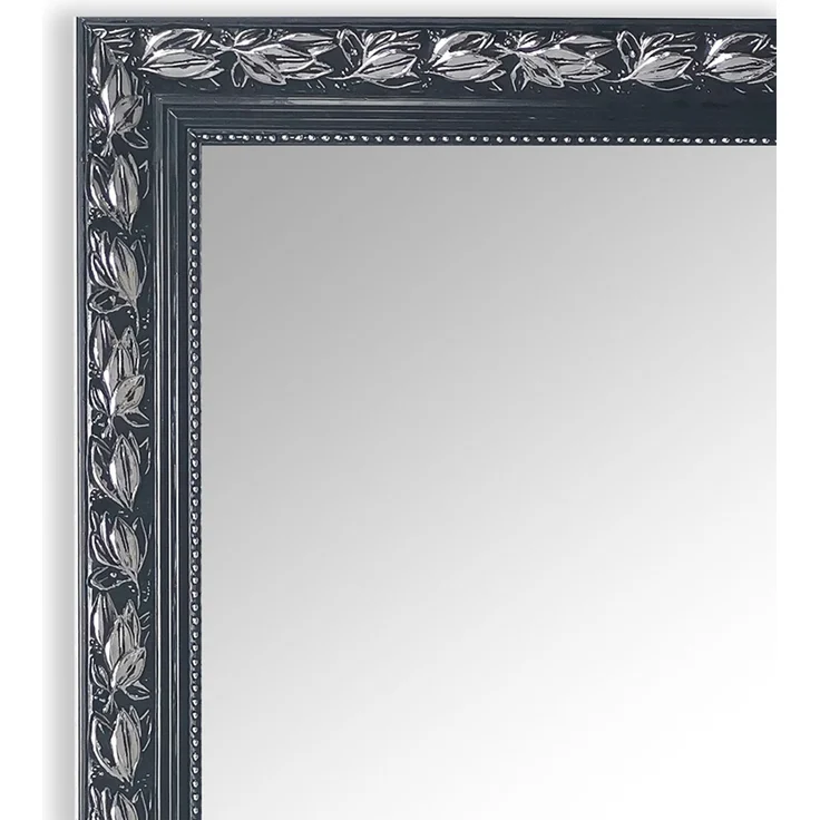 MIRRORS AND MORE 'Tanja' Rahmenspiegel Holz, schwarz-silber, 50x150cm – Bild 3