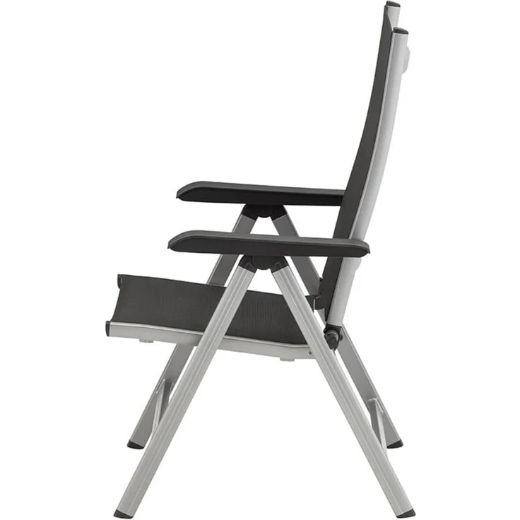 Kettler 'Basic Plus' Klappsessel mit verstellbarer Rückenlehne, Alu / Textilene, Silber – Bild 8