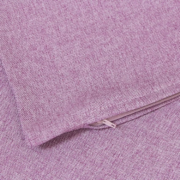 2x Kissenhülle "Beere" 45x45 cm in Flieder und Beere, Kissenbezug in Leinenoptik, Zierkissenbezug – Bild 3
