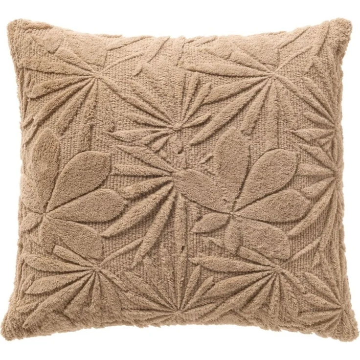 Dutch Decor Kissenhülle 'Jurre' Irish Cream - Beige, Flauschig, Pflanzen-Muster – Bild 1