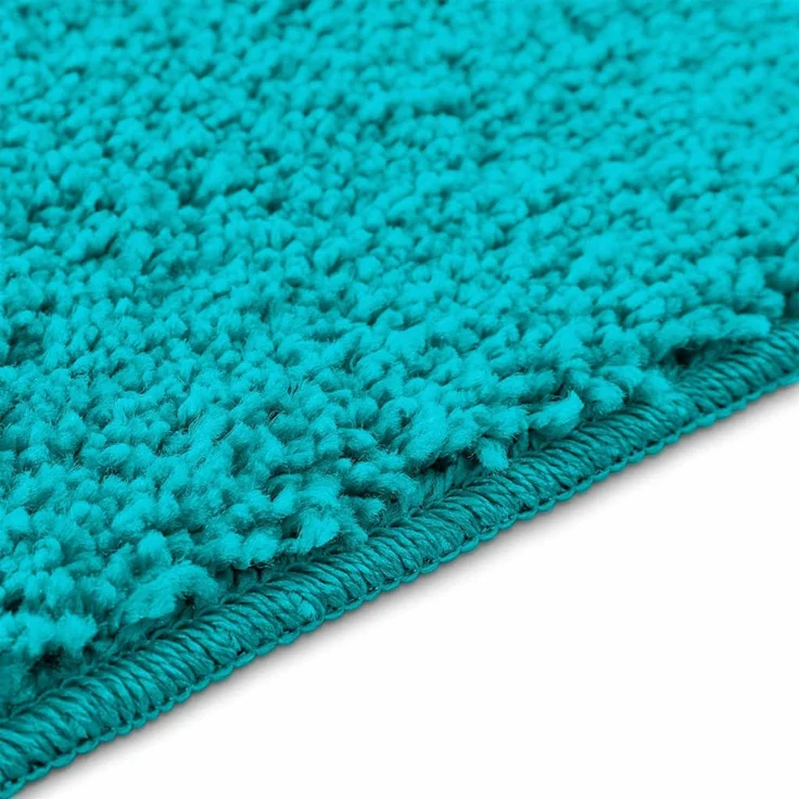 vidaXL Rutschfeste Badematte mit Toilettenausschnitt Türkis 50 x 50 cm 4019820 – Bild 5