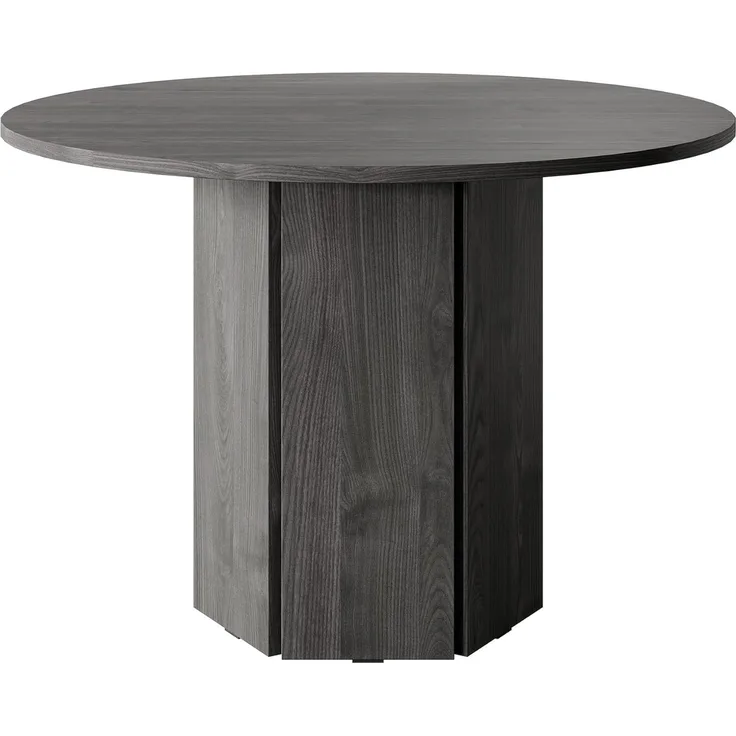Selsey Hexa Esstisch, Laminierte Platte, Esche Schwarz, 110 cm