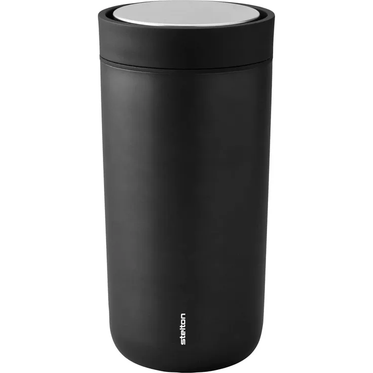 Stelton 'To Go Click' Thermobecher, black metallic, 400 ml