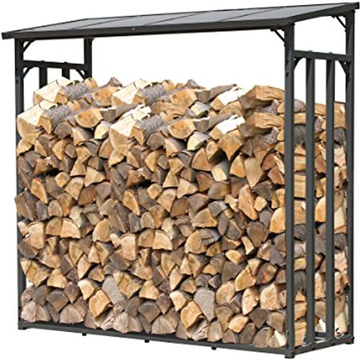 Quick Star Kaminholzregal Kaminholzregal 143x70x145 cm 1,4 m³, BxTxH:143x70x145 cm – Bild 2