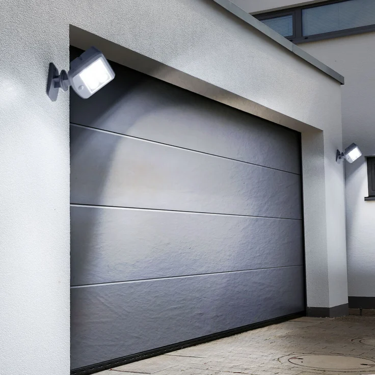 2er Set LED Solarleuchte, weiß, beweglicher Spot, Bewegungsmelder – Bild 3