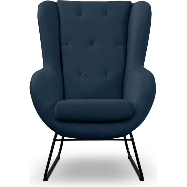 Sessel Designersessel ARTEMIS in Stoff Kronos Dunkelblau – Bild 3