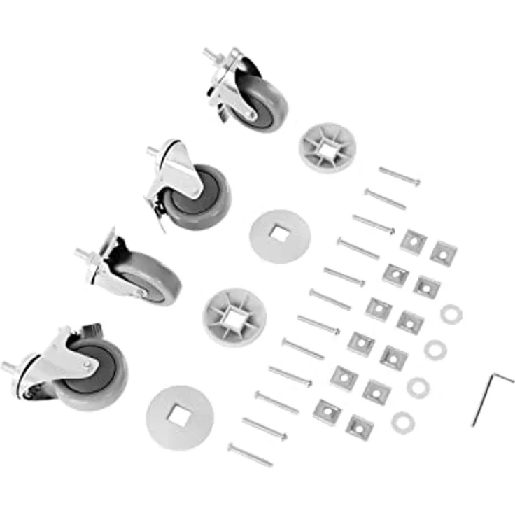 Royal Catering Servierwagen 3 Borde Edelstahl Teewagen Küchenwagen Gastro Servierhilfe 4 Räder – Bild 6